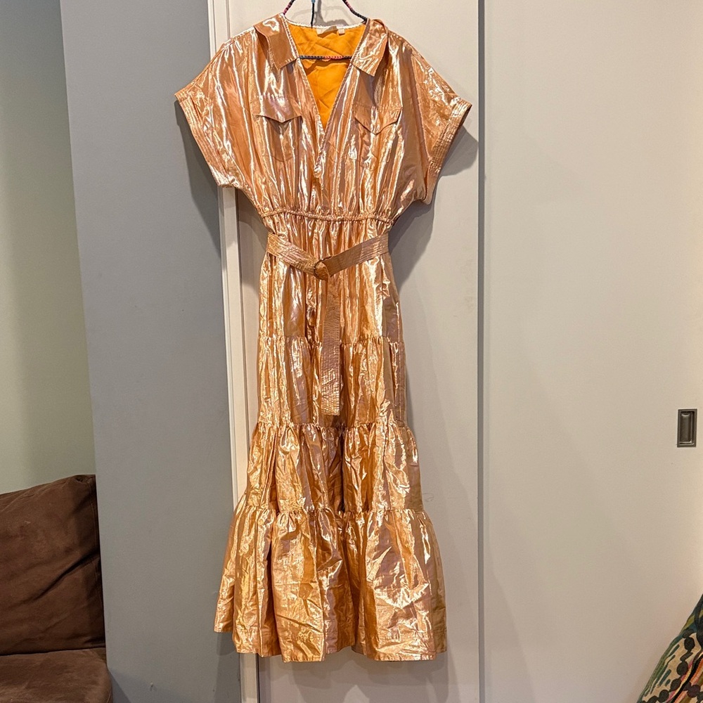 Metallic Maxi Dress